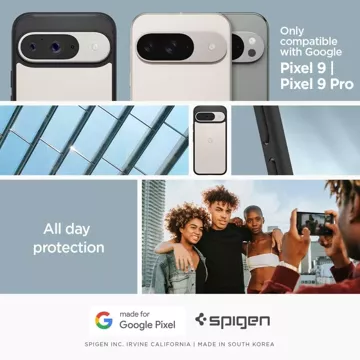 Etui Spigen Ultra Hybrid für Google Pixel 9/9 Pro Mattschwarz