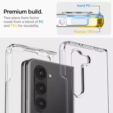 Etui Spigen Ultra Hybrid für Samsung Galaxy Z Fold 5 Crystal Clear