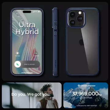 Etui Spigen Ultra Hybrid für iPhone 15 Pro Marineblau