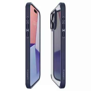 Etui Spigen Ultra Hybrid für iPhone 15 Pro Marineblau