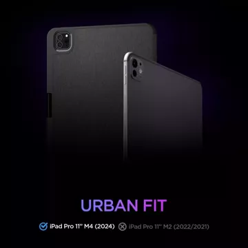 Etui Spigen Urban Fit für Apple iPad Pro 11 5 / 2024 Schwarz