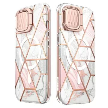 Etui Supcase Cosmo Mag MagSafe für Apple iPhone 15 Marble