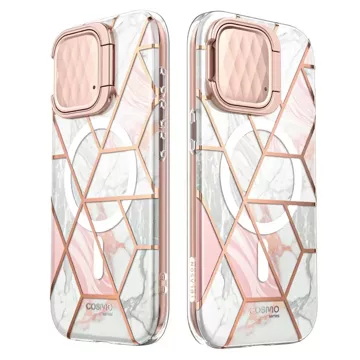 Etui Supcase Cosmo Mag MagSafe für Apple iPhone 15 Pro Marble