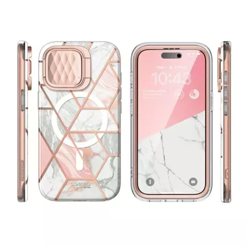 Etui Supcase Cosmo Mag MagSafe für Apple iPhone 15 Pro Marble