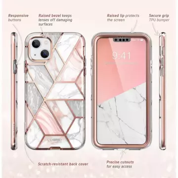 Etui Supcase Cosmo für Apple iPhone 14 Plus Marble