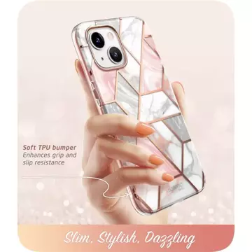 Etui Supcase Cosmo für Apple iPhone 14 Plus Marble