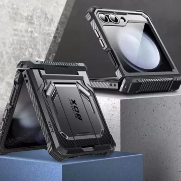 Etui Supcase IBLSN ArmorBox für Samsung Galaxy Z Flip 6 Schwarz