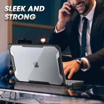 Etui Supcase Unicorn Beetle Pro für Apple Macbook Pro 14 2021 Schwarz