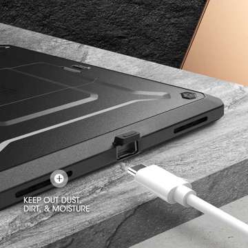 Etui Supcase Unicorn Beetle Pro für Apple iPad Air 4 2020 / 5 2022 Schwarz