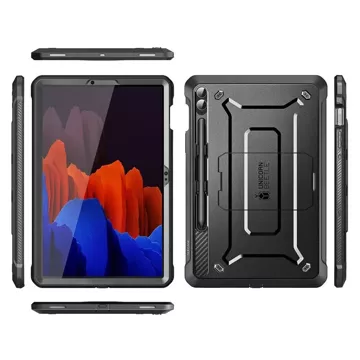 Etui Supcase Unicorn Beetle Pro für Samsung Galaxy Tab S9 FE Plus 12.4 X610 / X616B Schwarz