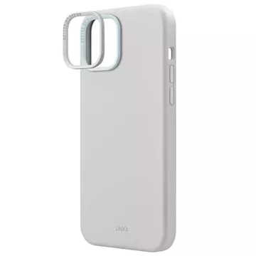 Etui UNIQ Lino Hue do iPhone 15 6,1" Magclick Charging jasnoszary/kreidegrau