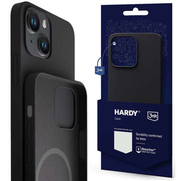 Etui für Apple iPhone 14 Plus - 3mk Hardy Silicone MagCase Graphite