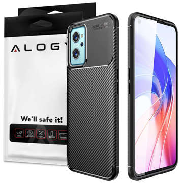 Etui für Realme 9i Alogy Rugged Armor obudowa TPU Carbon Black