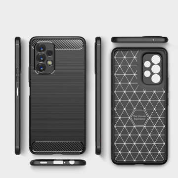 Etui für Samsung Galaxy A23 5G Alogy Rugged Armor obudowa TPU Carbon Black