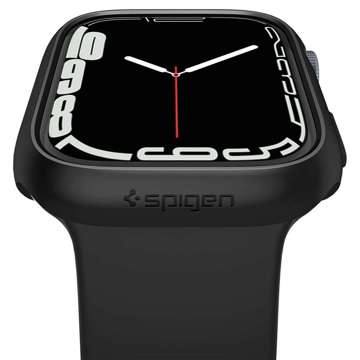 Etui für Smartwatch Spigen Thin Fit für Apple Watch 7 41mm Schwarz