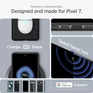 Etui für Spigen Liquid Air für Google Pixel 7 Matte Black