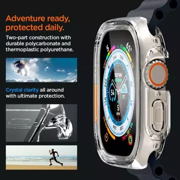 Etui für Spigen Ultra Hybrid für Apple Watch Ultra (49 mm) Crystal Clear