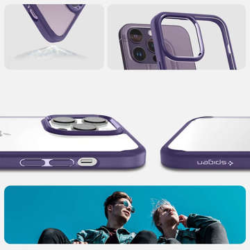 Etui für Spigen Ultra Hybrid für Apple iPhone 14 Pro Deep Purple