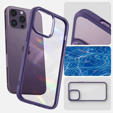 Etui für Spigen Ultra Hybrid für Apple iPhone 14 Pro Deep Purple