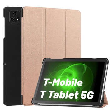 Etui für T-Mobile T Tablet 5G 10.36" Tablet-Hülle Alogy Book Cover Case Roségold