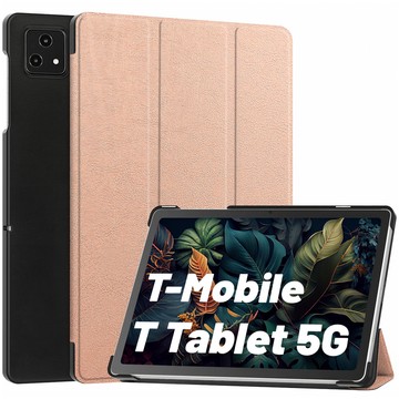 Etui für T-Mobile T Tablet 5G 10.36" Tablet-Hülle Alogy Book Cover Case Roségold