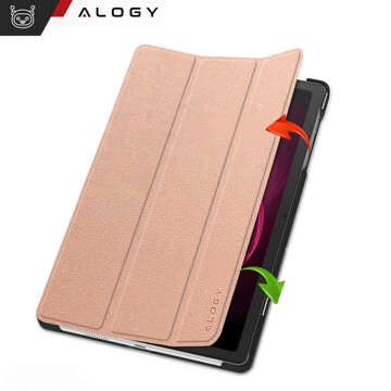 Etui für T-Mobile T Tablet 5G 10.36" Tablet-Hülle Alogy Book Cover Case Roségold