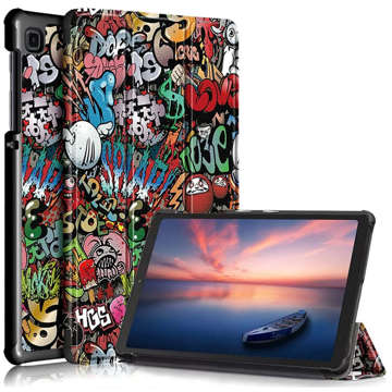 Etui für Tablet Alogy Book Cover für Samsung Galaxy Tab A7 Lite 8.7 T220/ T225 Graffiti