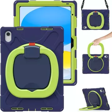 Etui für Tablet X-Armor für Apple iPad 10.9 2022 NAVY/LIME