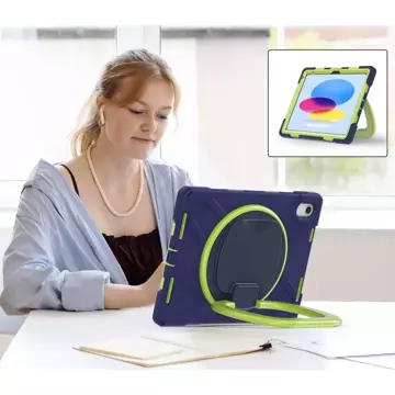 Etui für Tablet X-Armor für Apple iPad 10.9 2022 NAVY/LIME