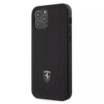 Etui für Telefon Ferrari iPhone 12/12 Pro 6,1" Czarny/Black Hardcase Off Track Perforated