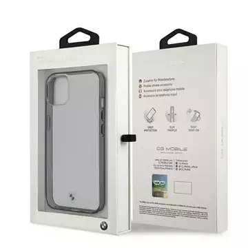 Etui für das Telefon BMW BMHCP13SPCUMRBK für Apple iPhone 13 Mini 5,4" transparente Hardcase Signature Collection