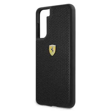 Etui für das Telefon Ferrari Hardcase für das Samsung Galaxy S21 Plus czarny/black hardcase On Track Perforated