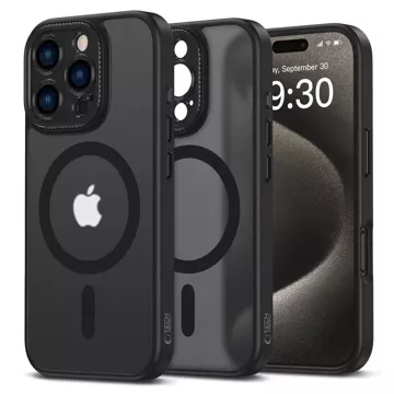 Etui für iPhone 16 Pro Max MagCam MagSafeCase Telefonabdeckung Mattschwarz