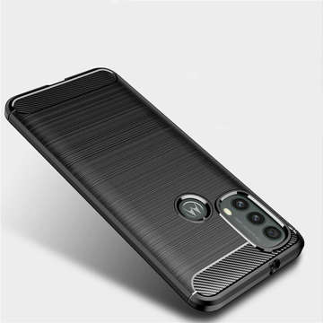 Etui obudowa Alogy Rugged Armor TPU Carbon für Motorola Moto E20/ E30/ E40 Schwarz