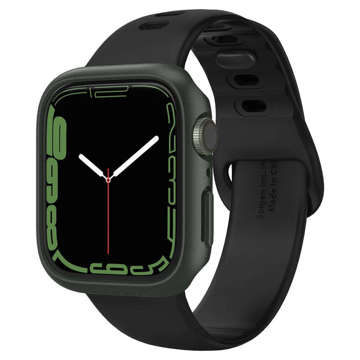 Etui ochronne Spigen Thin Fit für Apple Watch 7 (45 mm) Militärgrün