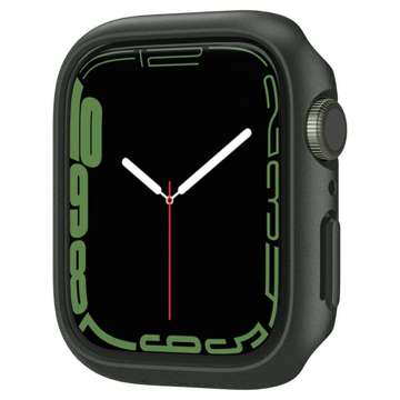 Etui ochronne Spigen Thin Fit für Apple Watch 7 (45 mm) Militärgrün