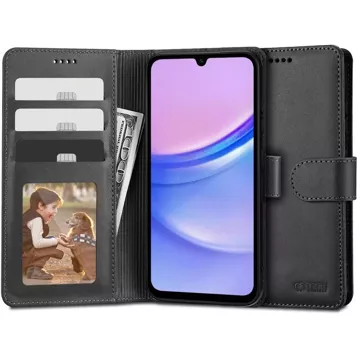 Etui portfel Wallet für Samsung Galaxy A15 4G / 5G Schwarz