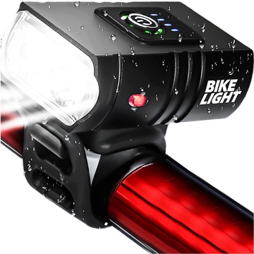 Fahrrad-Frontlicht, wasserdicht Alogy, LED-Licht, 800 LM Fahrradbeleuchtung