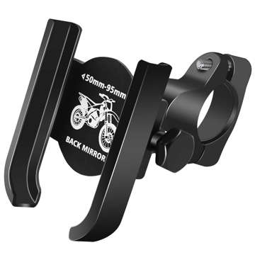 Fahrradhalter Alogy Fahrradhalter aus Metall für das Telefon am Lenker des Fahrrads und Rollers Schwarz