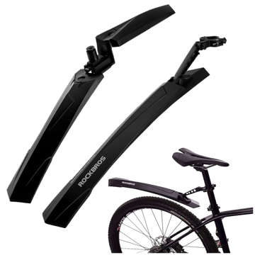 Fahrradschutzbleche Rockbros WS1001BK vorne hinten 2er-Set. für ein schwarzes Fahrrad