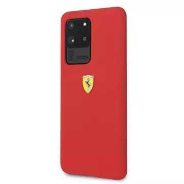 Ferrari Hardcase für Samsung Galaxy S20 Ultra rot/rot Silikon Handyhülle