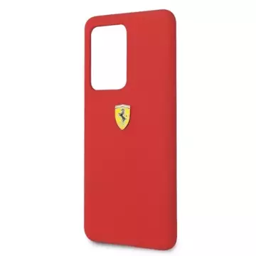 Ferrari Hardcase für Samsung Galaxy S20 Ultra rot/rot Silikon Handyhülle