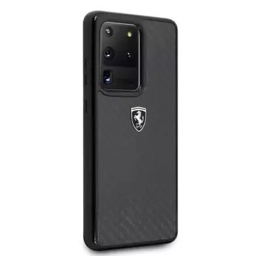 Ferrari Hardcase für Samsung Galaxy S20 Ultra schwarz/schwarz Carbon Heritage