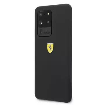 Ferrari Hardcase für Samsung Galaxy S20 Ultra schwarz/schwarzes Silikon