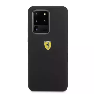 Ferrari Hardcase für Samsung Galaxy S20 Ultra schwarz/schwarzes Silikon