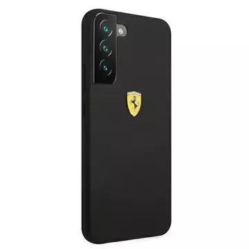 Ferrari Hardcase für Samsung Galaxy S22 schwarz/schwarz Hardcase On Track Silicone