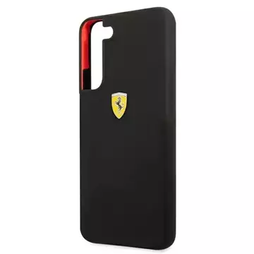 Ferrari Hardcase für Samsung Galaxy S22 schwarz/schwarz Hardcase On Track Silicone