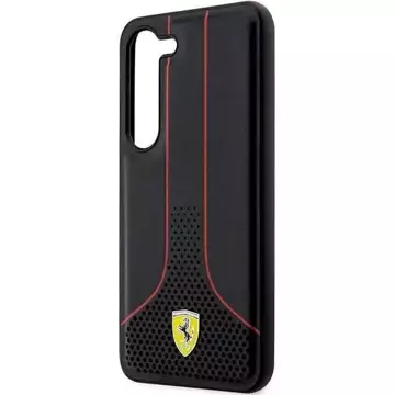 Ferrari Hülle für Samsung Galaxy S23 HardCase perforiert 296-P schwarz