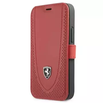 Ferrari iPhone 12 mini 5.4" Handyhülle rot/rotes Buch Off Track Perforated