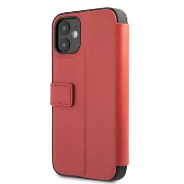 Ferrari iPhone 12 mini 5.4" Handyhülle rot/rotes Buch Off Track Perforated